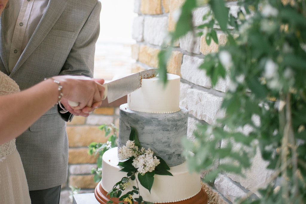 Cement Wedding Cake | Emilee Mae Photography | The Day's Design
