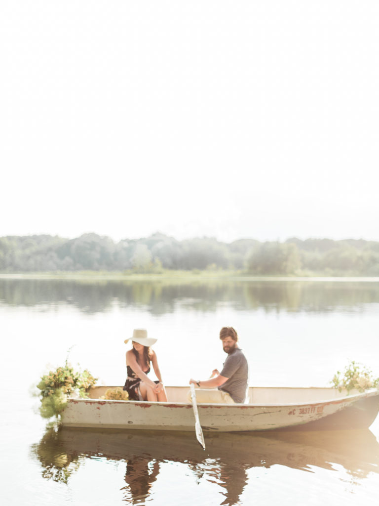 Summer Hats | Row Boat photo Session | TownLine Journal