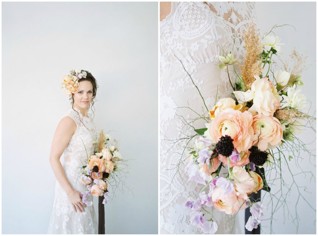 Peach Bridal Bouquet | The Day's Design