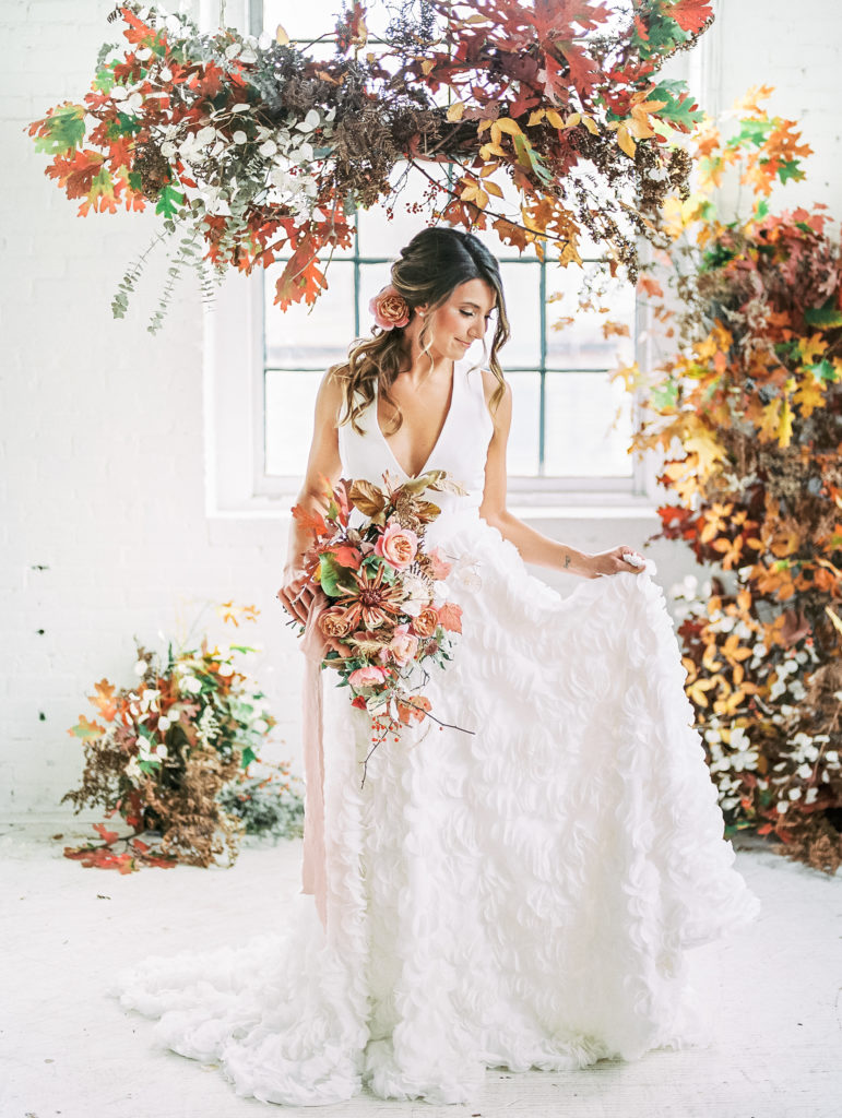 Autumn Floral Installation | The Day's Design | Samantha James Photography