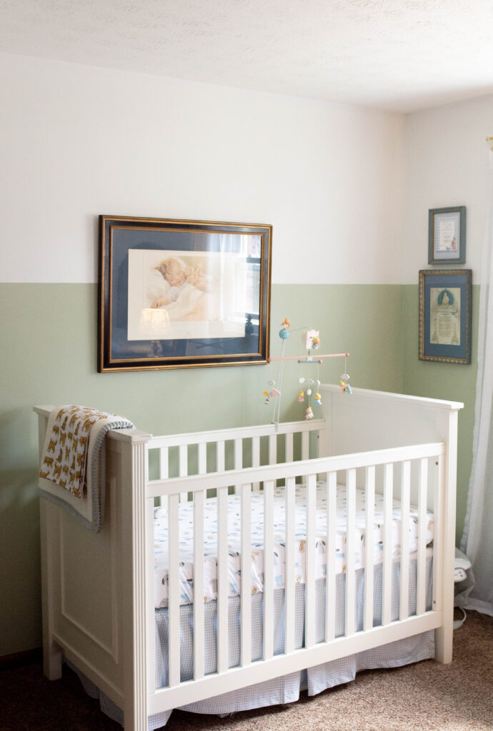 Sherwin Willians Soft Green painted nursery