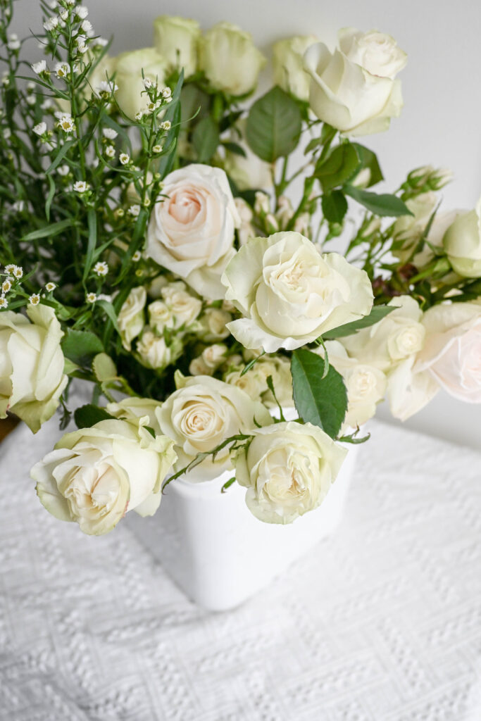 a la carte flowers in shades of white.  Harbor Springs florist